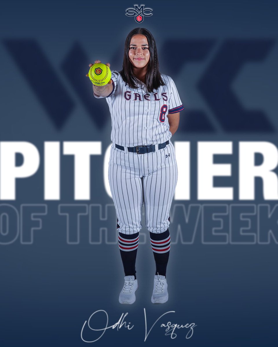 Can’t be stopped 🚫🔥 Odhi Vasquez has been named @wccsports Pitcher of the Week for the third time this season after two dominant performances over the weekend, which helped the Gaels to sweep the Toreros! 🔗 tinyurl.com/436v35nz #GaelsRise