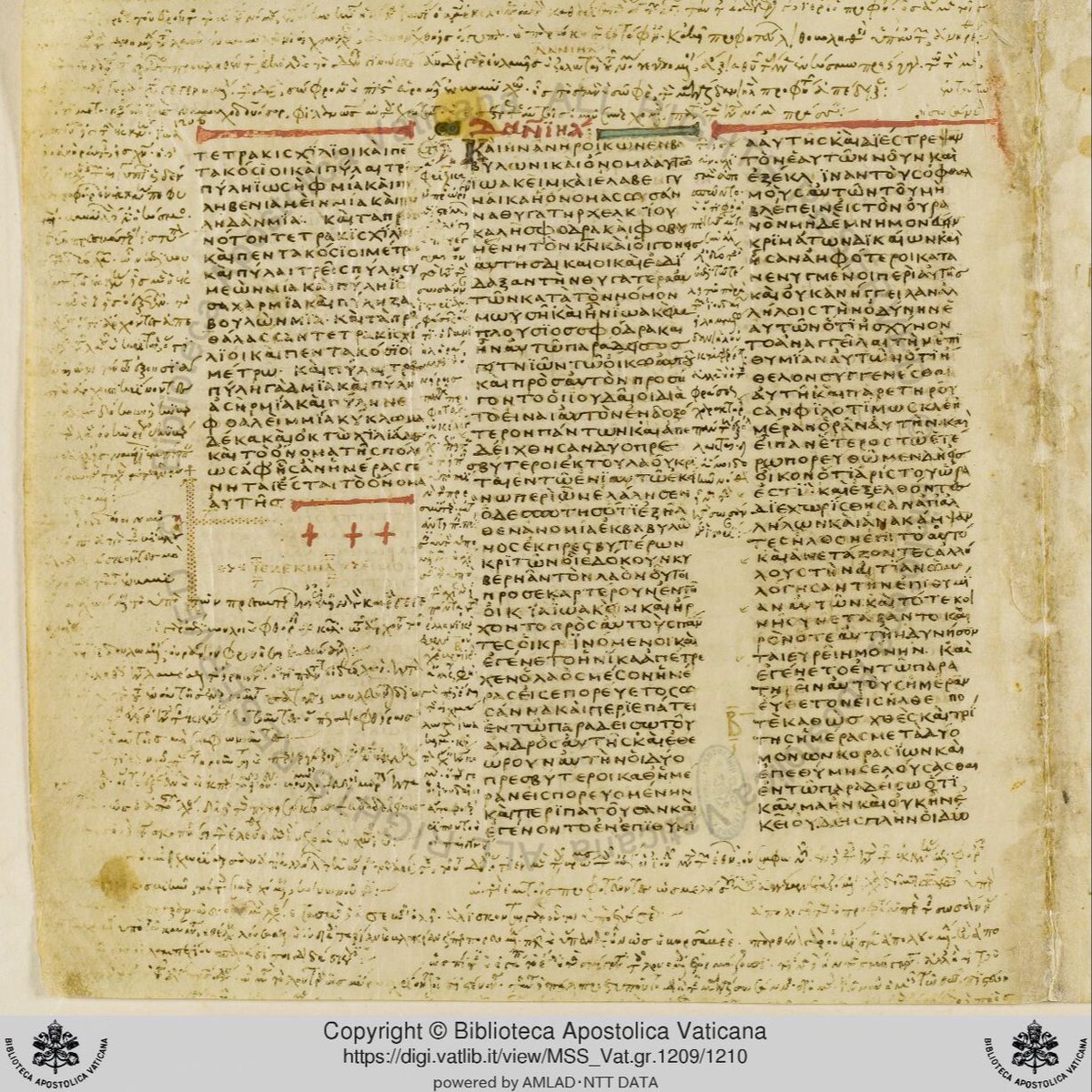 #ManuscriptMonday: CODEX VATICANUS

some things you might NOT know... 🤔

1. Codex Vaticanus contains both the Greek Old Testament and Greek New Testament, with some apocryphal additions:

it has the apocryphal books 1 Esdras, Baruch, Epistle of Jeremiah, Susanna, and...
