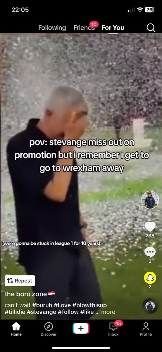 Just stumbled across this on Tik tok, feel embarrassed. “ stuck in league 1 for 10 years” fucking over the moon with that 🤣🤣