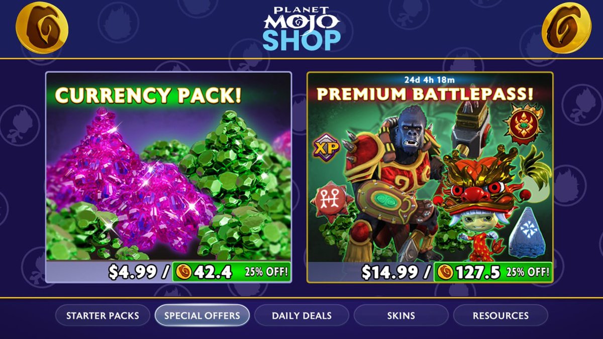 Shop with $MOJO & SAVE 🌱 Now use $MOJO in @PlanetMojoGames & save 25% off ALL Items! Stay tuned for even more special $MOJO deals 🎫