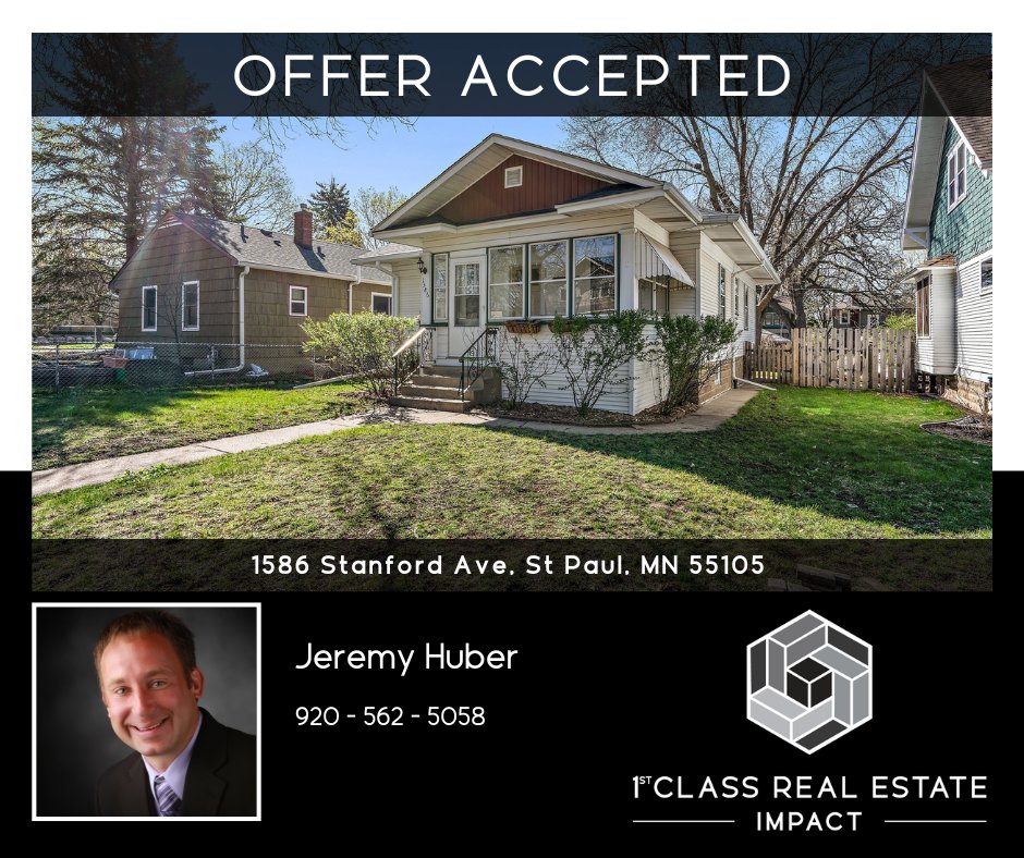 Congrats to our seller on putting their St Paul home under contract over the weekend!  #undercontract #1stclassimpact #stpaulrealestate #twincitiesrealestate #1stclassrealestate
