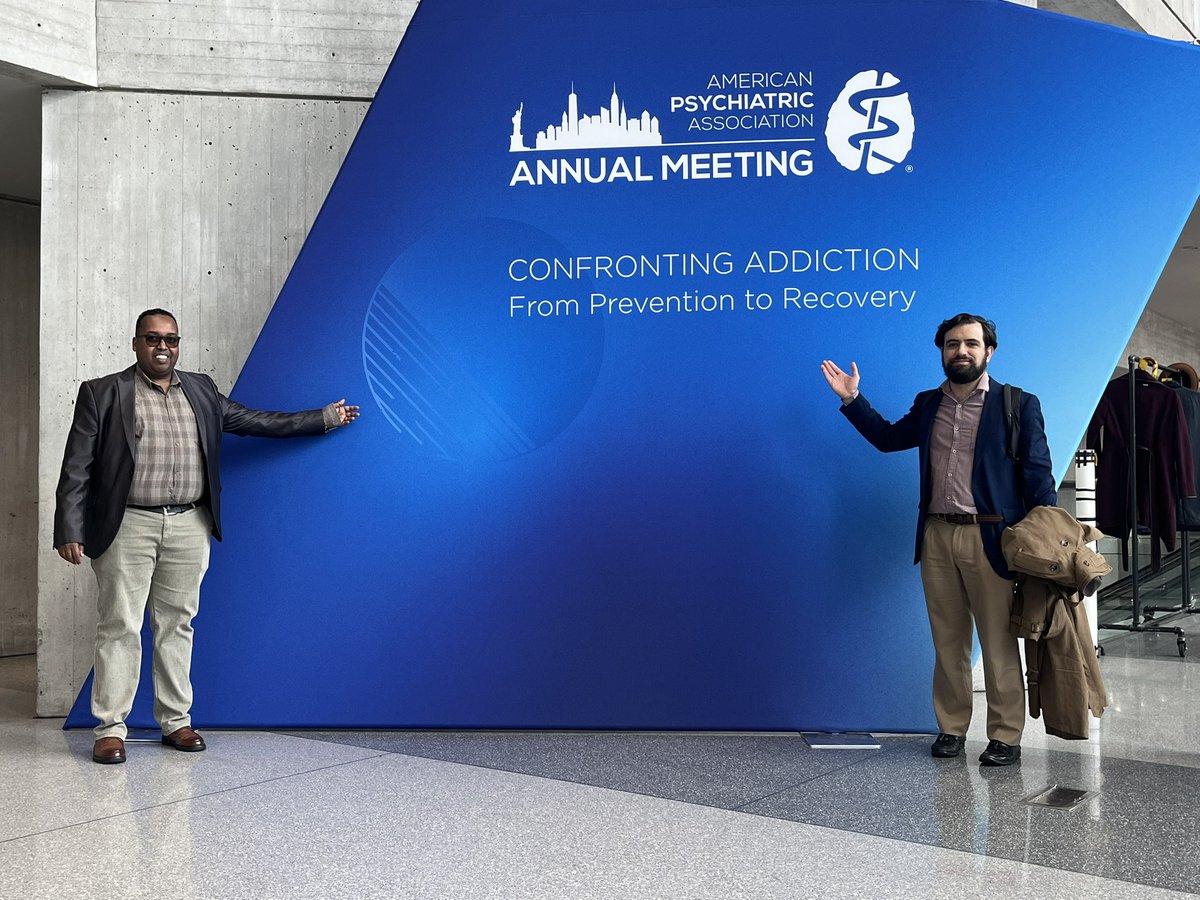 Finally meeting my brother from Somaliland @JibrilHanduleh here in New York & learning a lot together on humanity & global #mentalhealth #APAAM24.