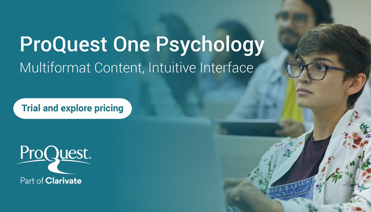 It's not just about information – ProQuest One Psychology's purpose-built interface guides students and researchers through complex topics effectively. Learn more: about.proquest.com/en/promotions/…