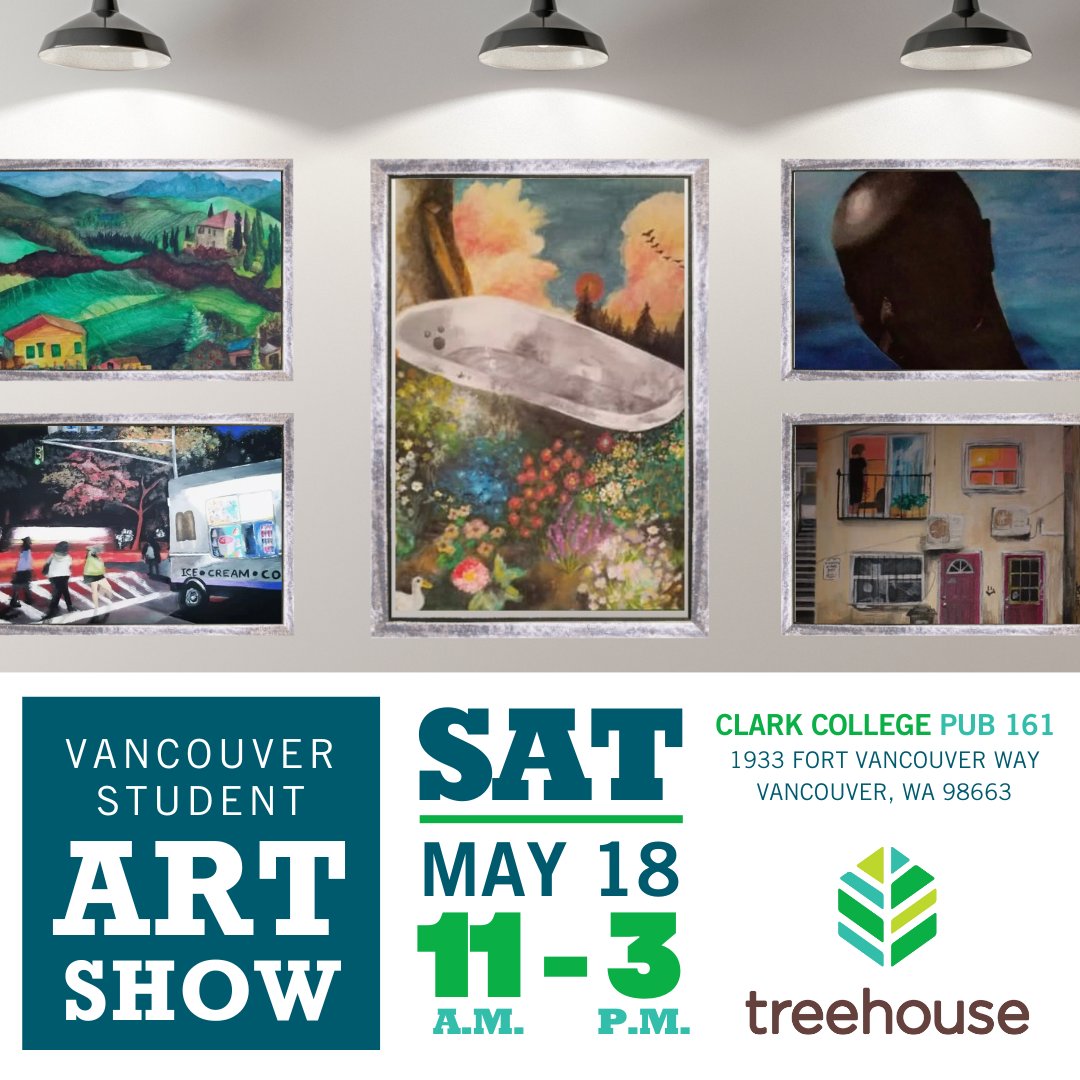 We are showcasing the talents of our Vancouver-area participants in an art show! Join us May 18 at Clark College or show your support by making a donation and help us support identity-developing resources for youth experiencing foster care: treehouseforkids.org/artshow2024 #NFCM2024