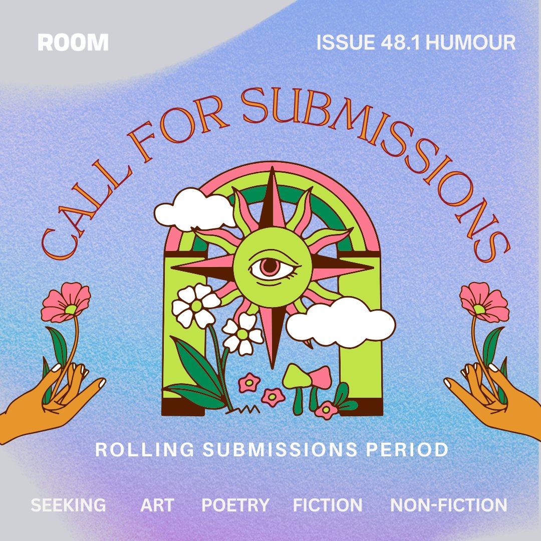 In times of crisis, we laugh to offer tenderness, to ward off despair—so we can be brave. Send us writing and art that uplift to role of laughter in resistance, explore irony, & more. Submissions are open until we reach our submission limit! roommagazine.com/submit-your-wo…