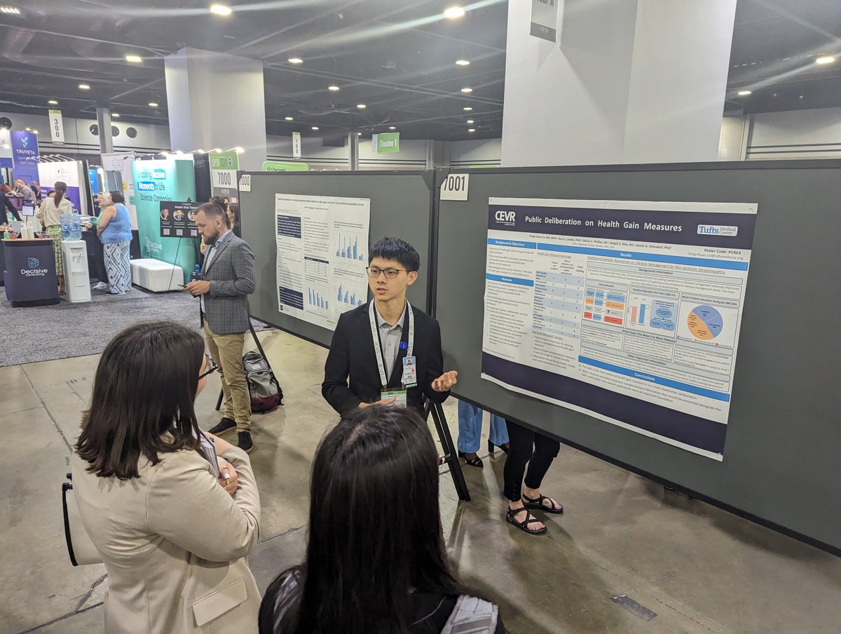 Amazing RA alert!! @ChingHsuan16 @TuftsCEVR presents work on what information community, patient and health care stakeholders want when considering the benefit of an intervention. Spoiler alert: #1 requested outcome was the #QALY! @ISPORorg #ISPORAnnual @commonwealthfnd