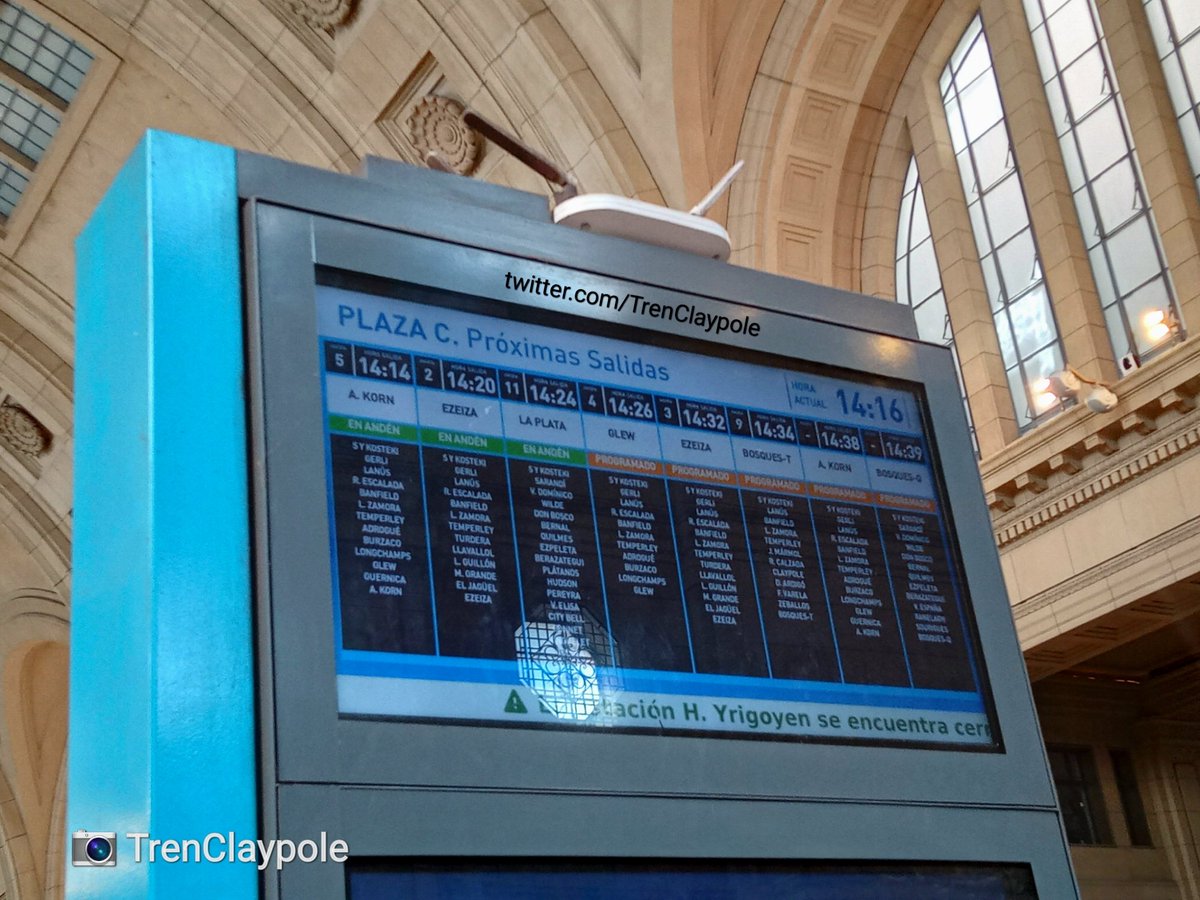 🚂 06/05 > 18:10hs.

🚄 Todos los ramales del #TrenRoca y del #TrenBelgranoSur funcionando.

#LineaRoca #SomosBrown #OrgulloDeSerDeLomas  #SomosVarela #OrgullososDeBera #BrownConVos #SomosQuilmes