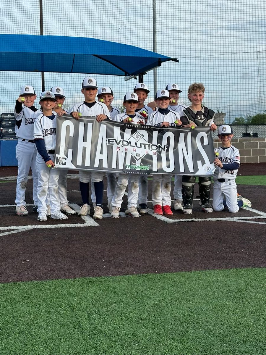 9U Scrappers do it again! Great tournament, great facilities! Way to bring home the rings! #TruGreenEvolutionSeries #Champs @homefieldkc @prepbaseball