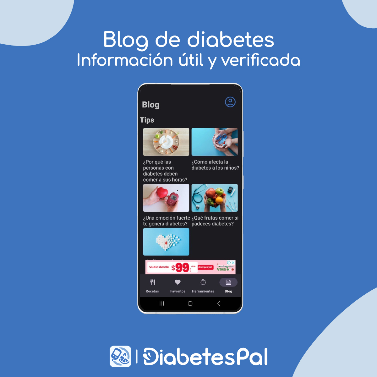 Si padeces diabetes o cuidas de alguien que la tiene, esta app puede darte ideas para ampliar las opciones saludables al comer 🤳🏽💙 Descárgala GRATIS para Android ➡️ bit.ly/43XJJBr