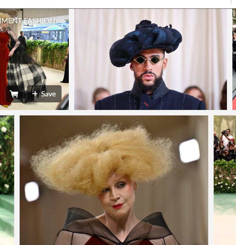 emerging Met Gala trend: saucer heads