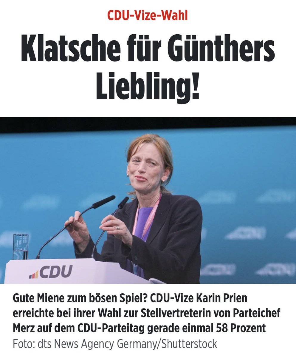 Ich persönlich kann nicht nachvollziehen warum Frau Prien überhaupt noch einen Rückhalt hat. 

#PrienRücktritt #CDUBPT #cdubpt24