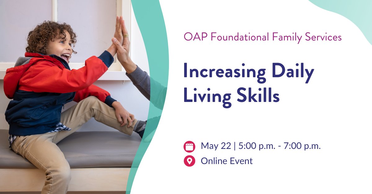 Teaching independent living skills to children and teens with #autism is important! In this workshop for Ontario Autism Program (#OAP) families, learn about different strategies to teach self-help skills & create a teaching plan for your child. Register: bit.ly/3U2405j