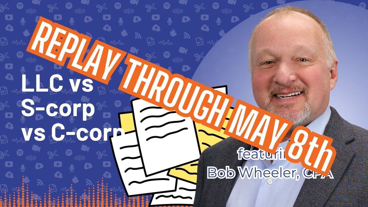 Did you know registering as an S-corp can help streamline payroll management and reduce tax liabilities for small business owners? Bob @TheMoneyNerve discusses the benefits and important considerations of this tax election. Watch for free until May 8th podcasteditoracademy.com/choose-the-rig…
