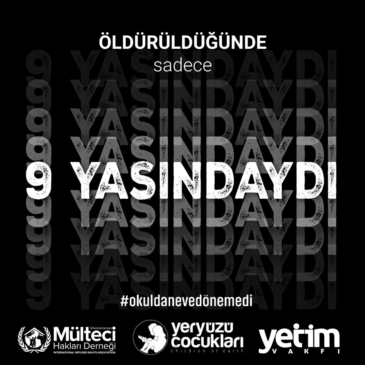 Gina 9 yaşındaydı, o sabah uyandı, okula gitti, arkadaşlarıyla güldü. Cansız bedeni bir su kuyusunda bulundu. EVİNE DÖNEMEDİ. #okuldanevedönemedi