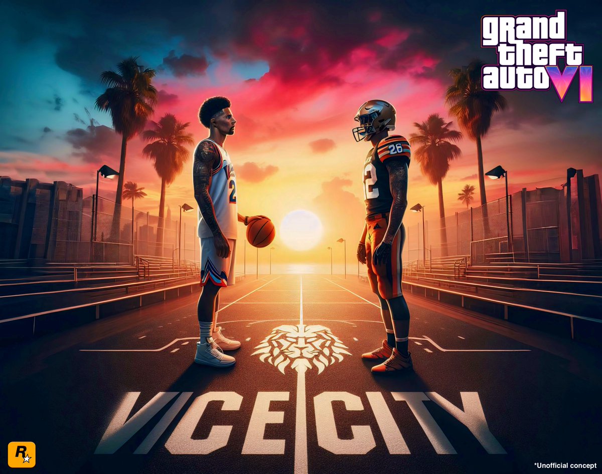 GTAVI_Countdown's tweet image. GTA 6 will reportedly feature multiple sports including football and basketball, along with the Miami Heat arena and Vice City Mambas football stadium.