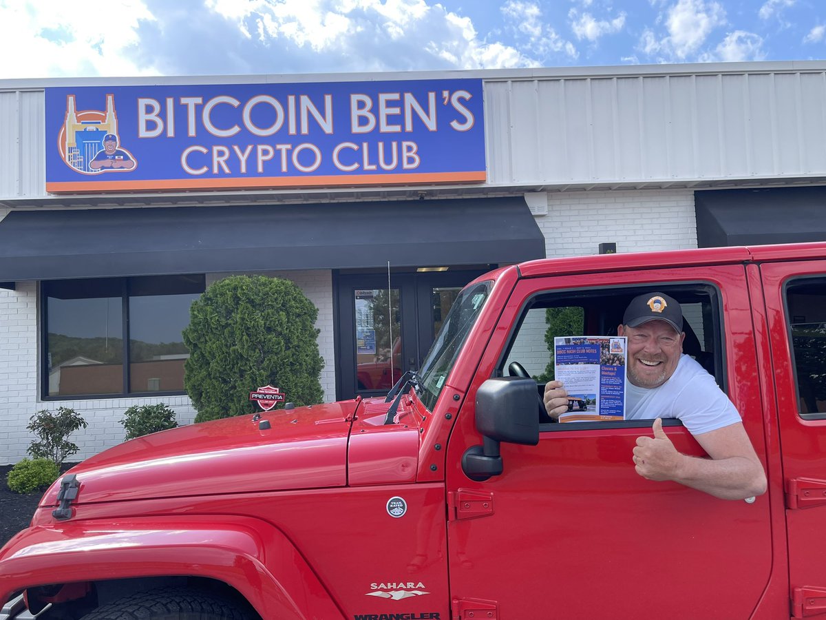 BBCC_Nashville's tweet photo. Bitcoin Ben approved!!!! Our man himself just stopped by to see the new sign!! Join the Club, Join the Fun, and Start Stacking SATS!!! @bensemchee @NashTime615 @Bitcoin @BitcoinMagazine @BBCC_Nashville #Bitcoin #HODL #gobigorgohome #bitcoinben #nashvillebitcoin #bitcoin2024 https://t.co/fNZ3U89nRc