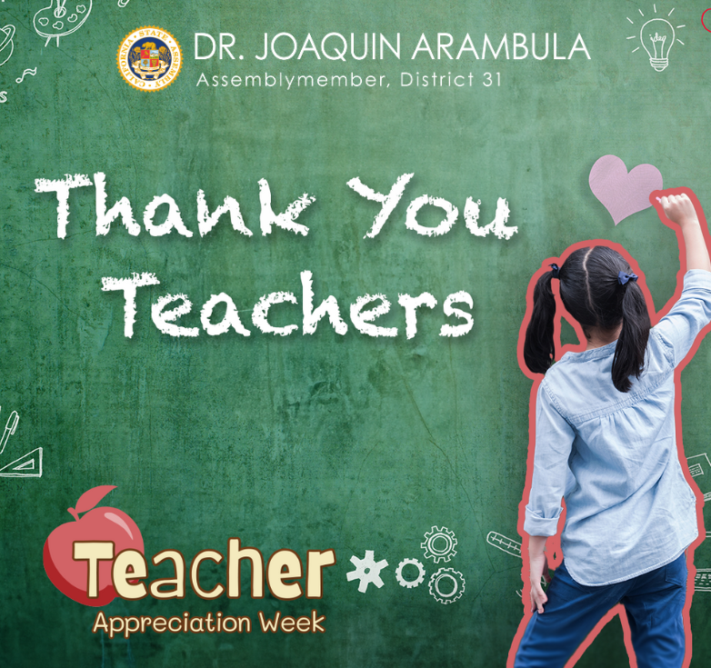 During the first full week of May, we celebrate #TeacherAppreciationWeek. Day in and day out, teachers go above and beyond in their dedication to our children and education. They are inspiring and their influence can last a lifetime. Thank you, teachers, for everything you do!