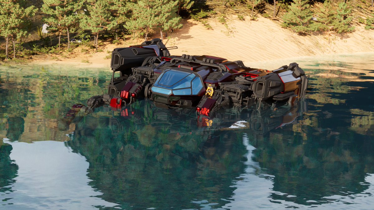 staratlas's tweet photo. You just crash landed on a planet and are now stranded. What’s your first move?

📸: @TeNeTSatoR2 https://t.co/3KJyBPQzqC