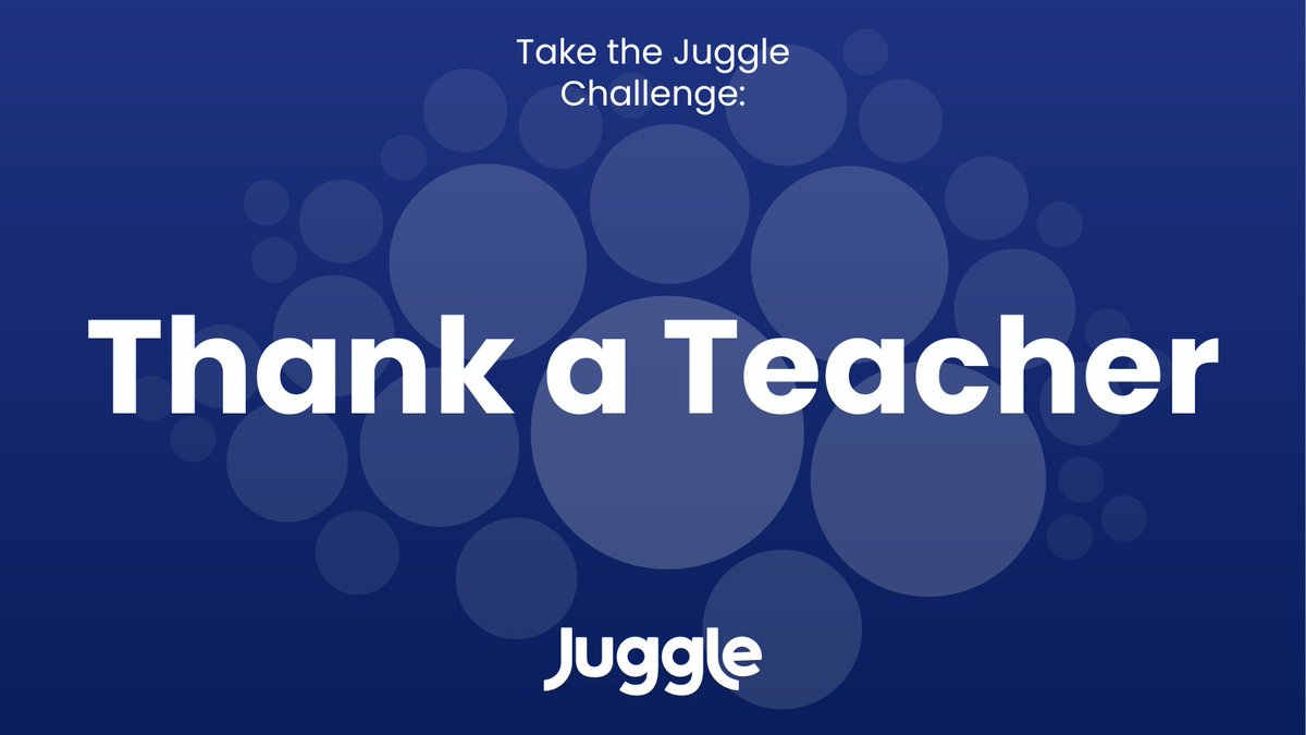 We're kicking off Teacher Appreciation Week with a #JuggleChallenge 🍎📝🤗 Reach out to a teacher or mentor who made an impact on your life 📣 Share your gratitude this week and all year-round for our amazing teachers!  

#TeacherAppreciationWeek #ThankATeacher
