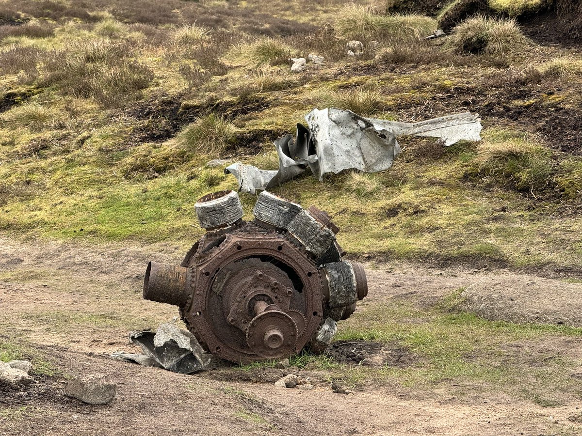 soderbyshire's tweet image. The remarkable B29 Superfortress crash site, near Glossop, where a US air force plane crashed in November 1948 during a routine domestic flight between bases within the UK. The site remains a place of memorial as the location where several airmen lost their lives.