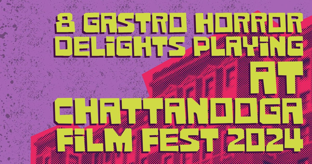 Did you know @ChattFilmFest is just under 2 months away! I've rounded up 8 gastro horror selections that will be playing at the fest! There is still time to pick up a pass (it has a virtual offering)! #ChattFilmFest #RespectCinema #CFF2024 spookysarahsays.com/gastro-horror-…