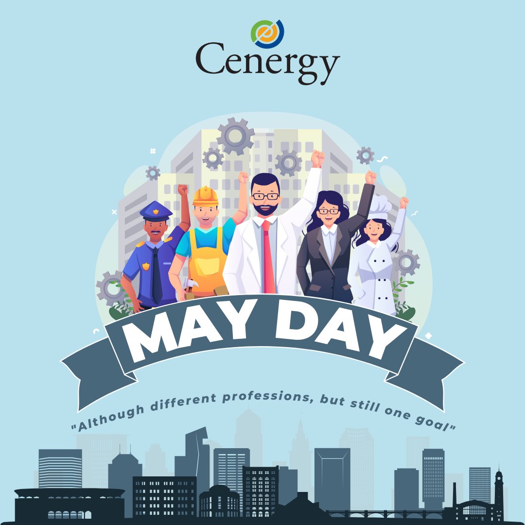 🌍 Happy May Day to all the hardworking individuals who power our world forward! 🌍 
Whether in the office, on the field, or working remotely, your dedication keeps the gears turning.  #WorkersDay #CelebrateWorkers #Cenergyintl
