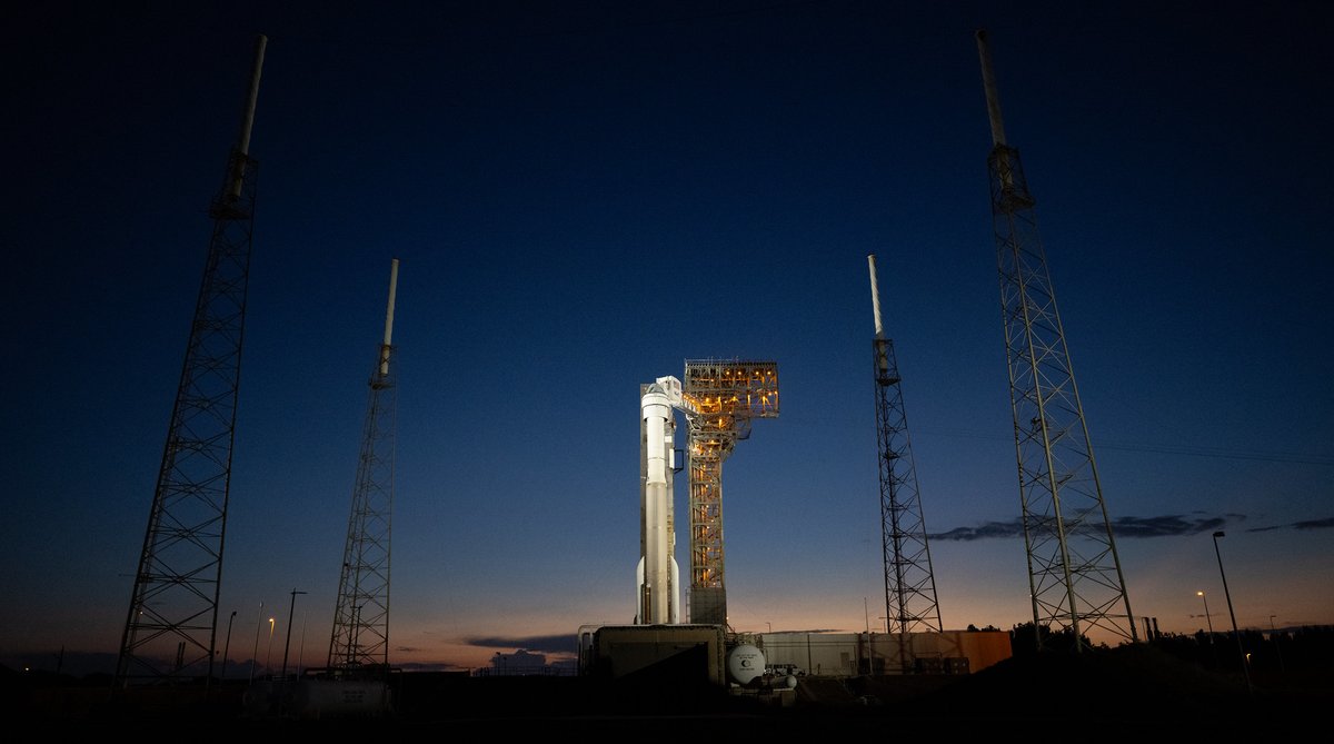 Happy launch day! We are one hour away from the start of our @NASA broadcast on plus.nasa.gov! Have a question for our experts? Use #AskNASA! Liftoff of tonight's @NASA @BoeingSpace Crew Flight Test is targeted for 10:34pm ET from Space Launch Complex-41. @SLDelta45