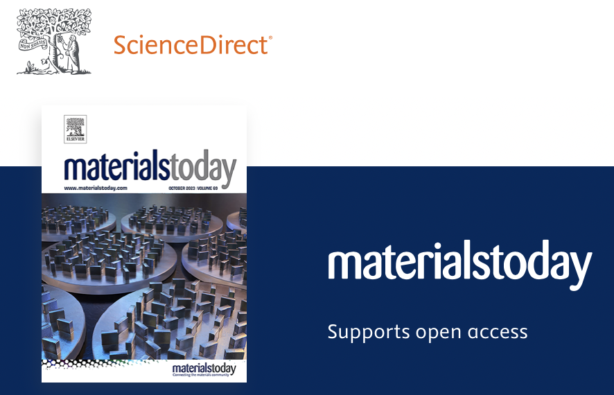 I’m honored and humbled to be appointed as the Honorary Editor and Board Member of Elsevier’s flagship materials journal, Materials Today. sciencedirect.com/journal/materi…