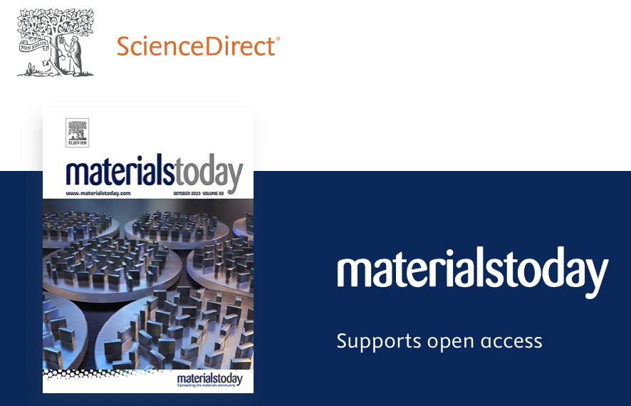 I’m honored and humbled to be appointed as the Honorary Editor and Board Member of Elsevier’s flagship materials journal, Materials Today. 
sciencedirect.com/journal/materi…