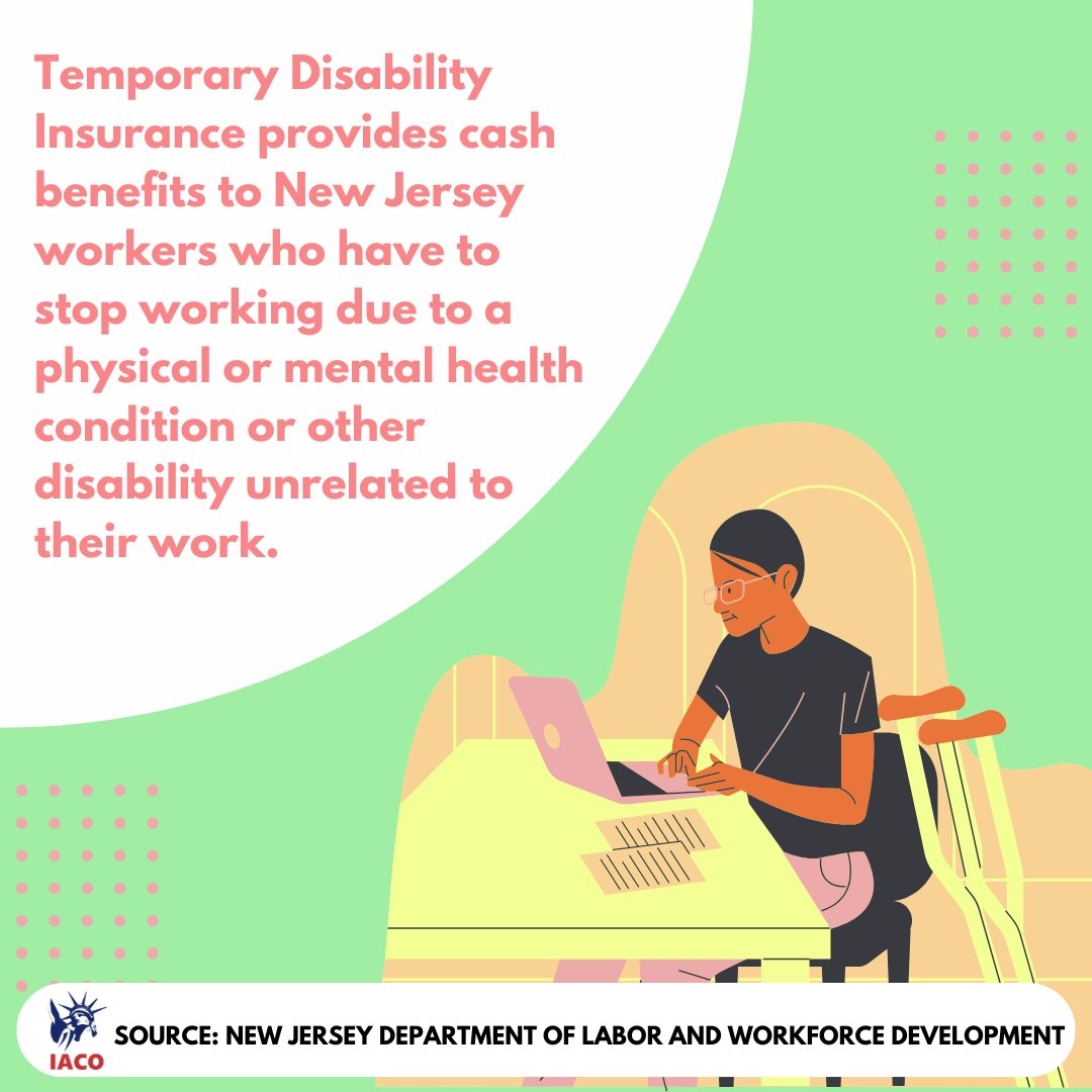 Para obtener más información sobre el Seguro de Incapacidad Temporal de Nueva Jersey, ¡puede visitar nuestro sitio web!

For more information regarding NJ’s Temporary Disability Insurance, you can visit our website!

🔗iacoimmigration.org/category/LABOR/

#nj #nonprofitorganization #NJDOL