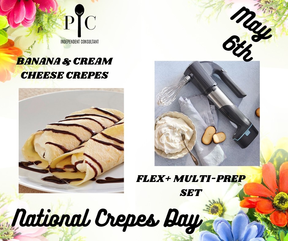 Happy National Crepes Day!

FLEX+ MULTI-PREP SET   ITEM NUMBER: 100272
🛒: pamperedchef.com/party/mhp01202…

#pamperedchef #sahm #momlife #cookathome #eatathome #pamperedkitchen #pamperedlife #daretocook #dare2cook #crepes #exclusiverecipes #recipes #breakfast #mothersday