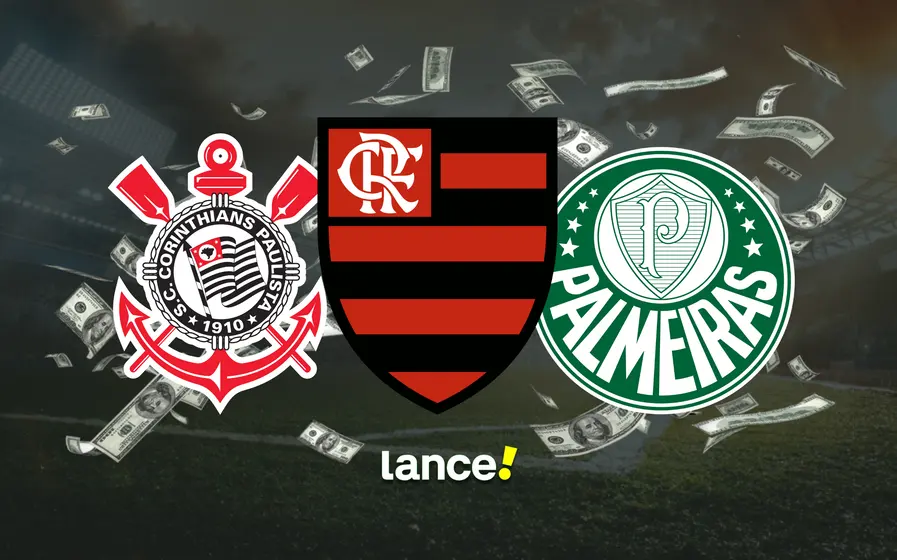 Maiores receitas (bruta) do Futebol Brasileiro em 2023 

1 - Flamengo (1.374 bilhão)
2 - Corinthians (1,003 bilhão)
3 - Palmeiras (908 milhões)
4 - Athletico Paranaense (898,9 milhões)