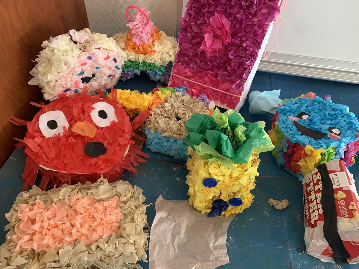 #Proud of the #Design 6th graders @SCIABEARS 4 creating #Pinatas for 3 of the @BurtonSchools TK Kindergartens.  Special #ThankYou @Rebecca02480971 @MyStuzon @StephanieC97199 for helping my students create another #BurtonExperience #LoveMyJob @ibmyp @jenlsanders @Guerrerotweets