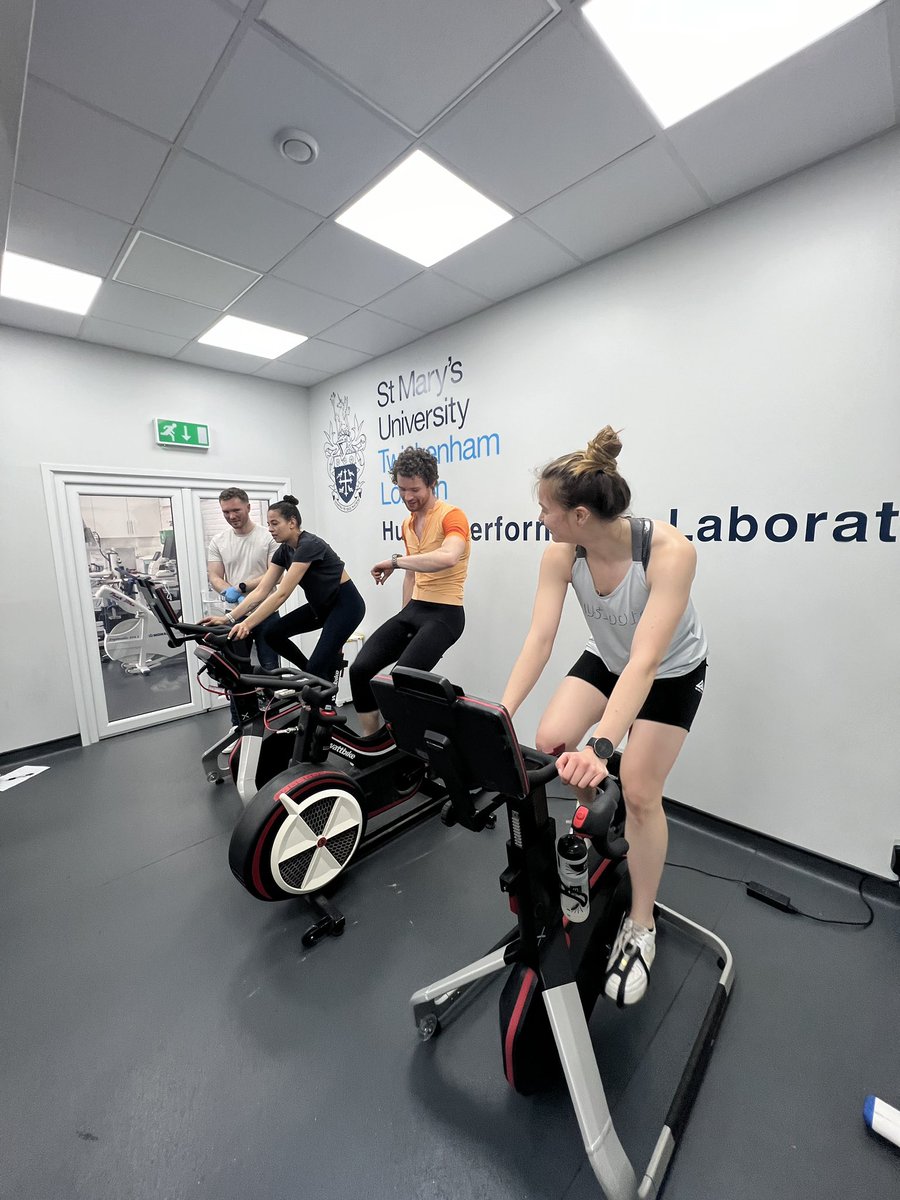 A busy weekend for our MSc Applied Sports Nutrition students on their latest module. A fantastic session with a performance chef followed by a session in <a href="/YourStMarys/">St Mary's University</a>  heat chamber to focus on sweat rates with a lot of other activities in between! #sportsnutrition