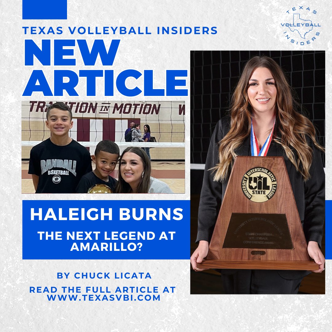 Another great article posted for TVI Subscribers! “Haleigh Burns: The Next Legend at Amarillo?” By Chuck Licata. Not a Member? (texasvbi.com membership). All “NEW members will come with a complementary ATHLETE FOUNDRY lifetime Membership!!!!