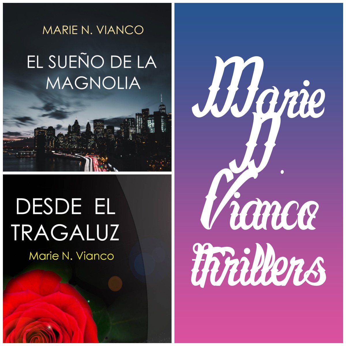 Te gusta el #thriller? Entonces te invito a descubrir las novelas de nuestra escritora @Marie_N_Vianco #Suspense asegurado desde la primera página. #Amazon pge.me/Magnolia mybook.to/DesdeElTragaluz