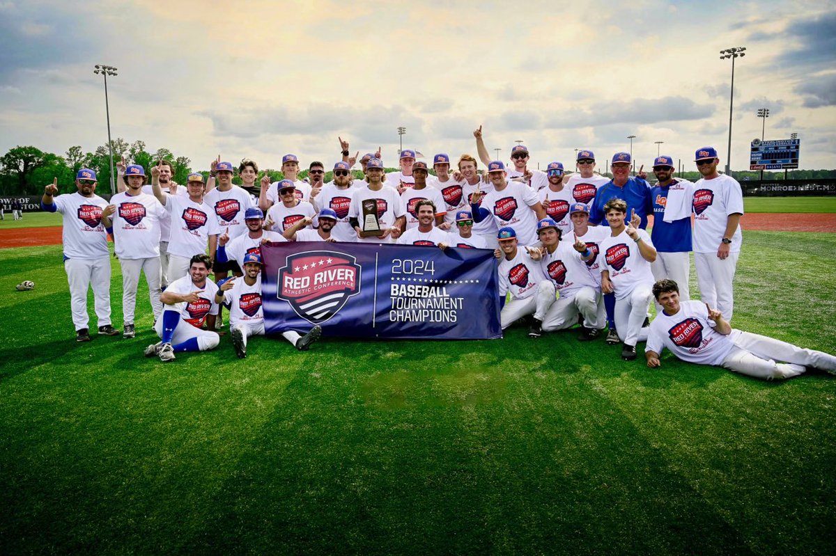 Ladies & Gentlemen, the 2024 @RRACsports Tournament Champion: Your @LCU_bsb Wildcats!!!! #ClawsUp ⬆️