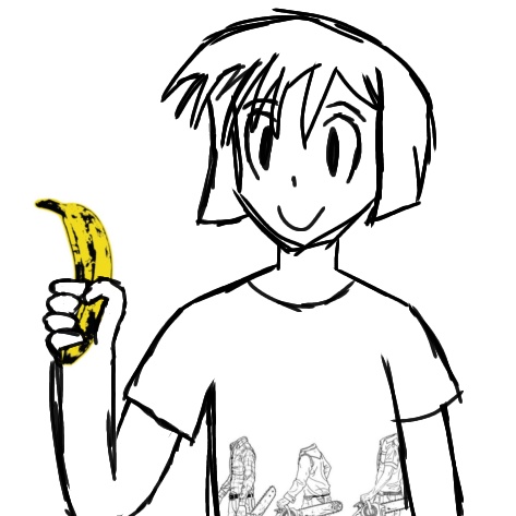 @7nkoY2k THANK YOU I LOVEYOU IM YOUR FAN I GOT A FANART GUYS LOOK LOOK ITS THE BANANA KALRI BUT REALLY COOL