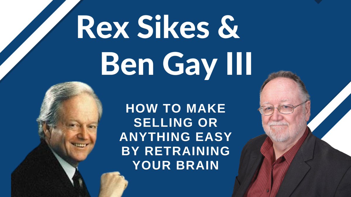 You can get coached by Ben Gay lll and me, Rex Sikes. Visit rexsikes.com/benandrex for more information. #sales #success #relationships #theclosers #lifeonyourterms #life #business #masterclass #learning #results #onlineprogram