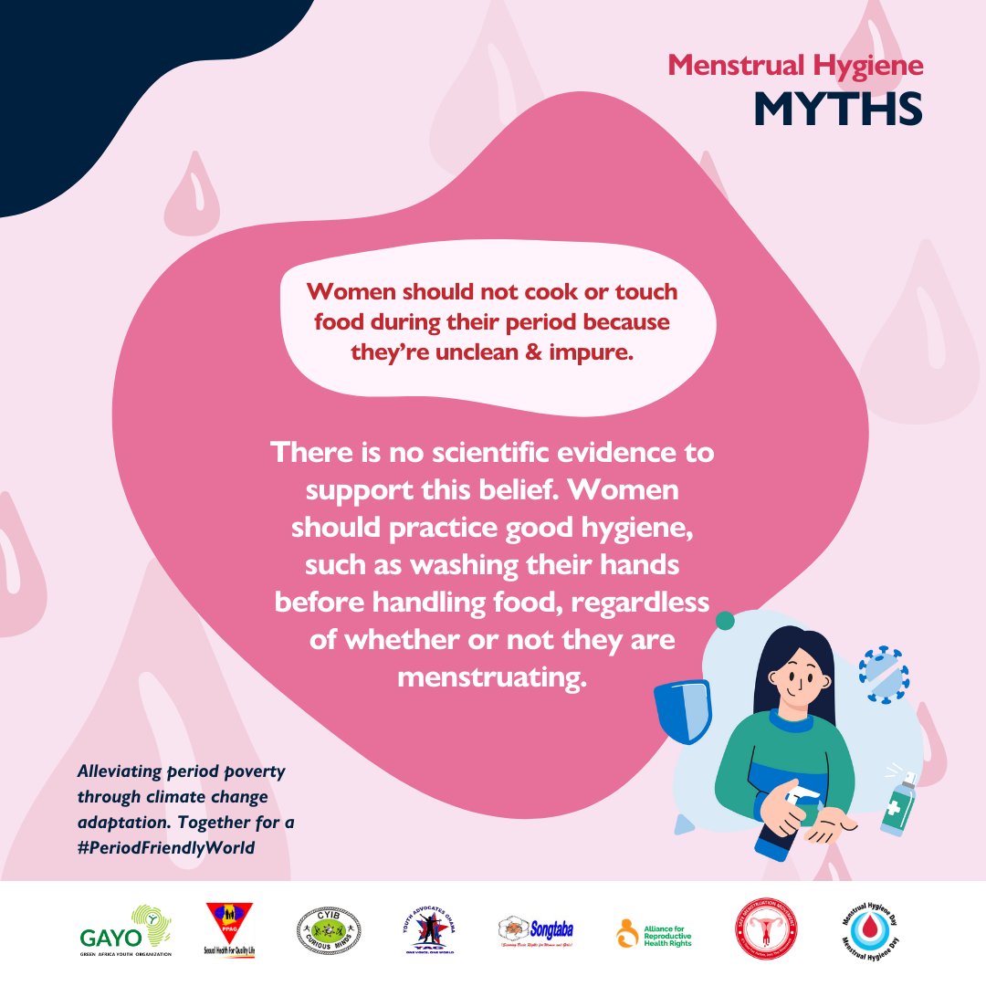 Menstruation is a natural phenomenon. It should not prevent girls and women from going about their daily activities such as cooking. Let's dispel the beliefs of women being unclean and impure during these times. #LetsEndTheStigma #PeriodPower #MHD2024