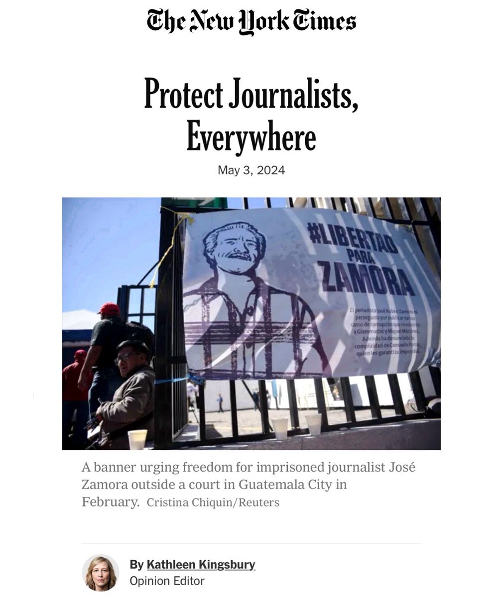 >> Proteger a los periodistas en todas partes: en el Día Mundial de la Libertad de Prensa, un recordatorio de cuántos periodistas no son libres de realizar su vital trabajo. ift.tt/HG0Q2aj Por @katiekings (vía @nytimes) #WPFD #LibertadDePrensa