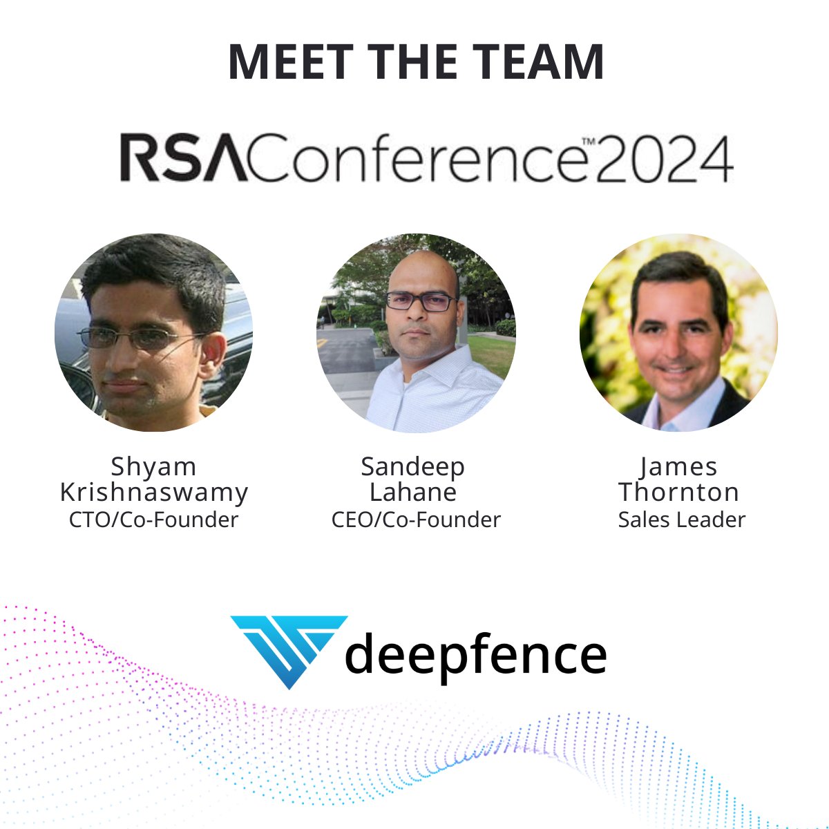 Attending #RSAC? Meet James, Sandeep and Shyam in San Francisco May 6-8. Get on the calendar here hubs.li/Q02wgTK20