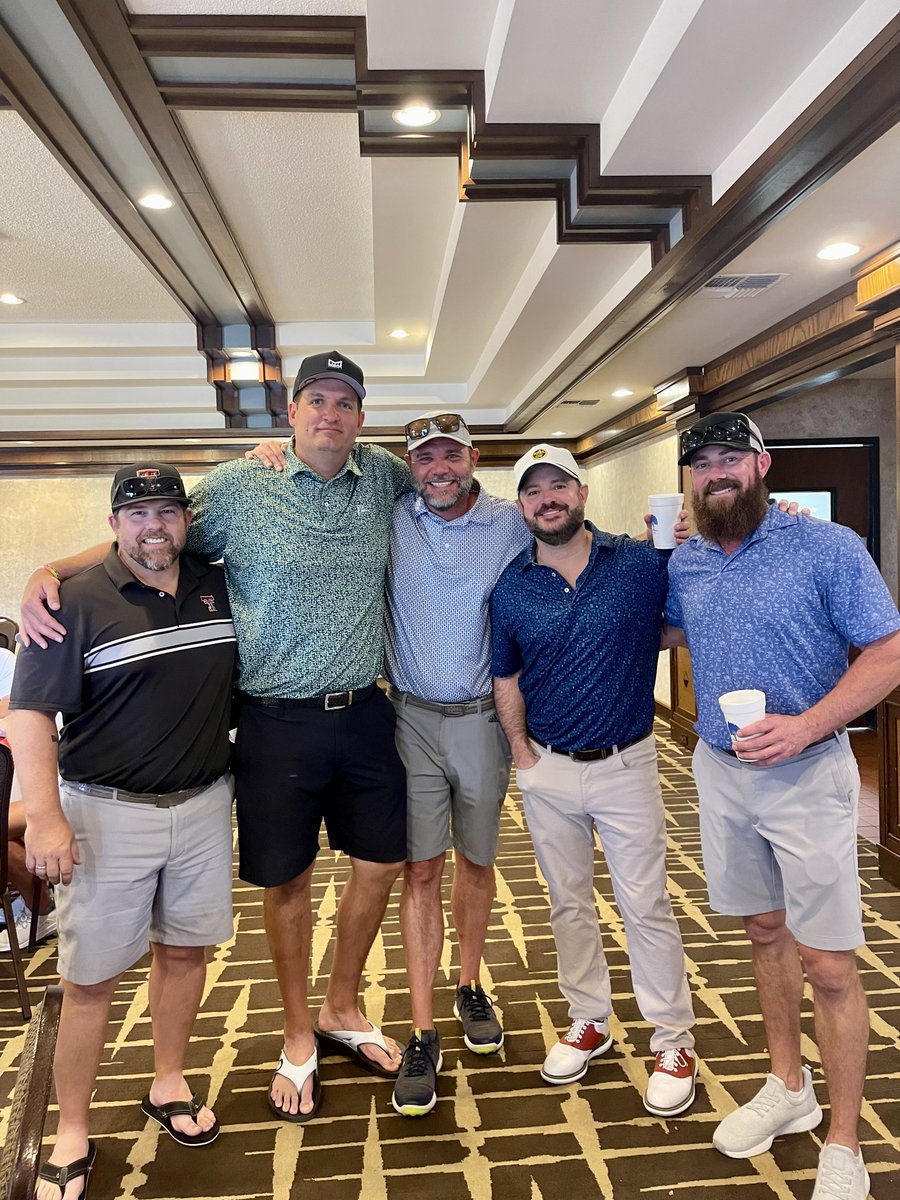 Damn good time raising some money for Covenant Children’s Hospital in Lubbock today! We brought home the championship! Thanks to @JoeyMcGuireTTU and his amazing staff and wife for the invite! Guns Up!