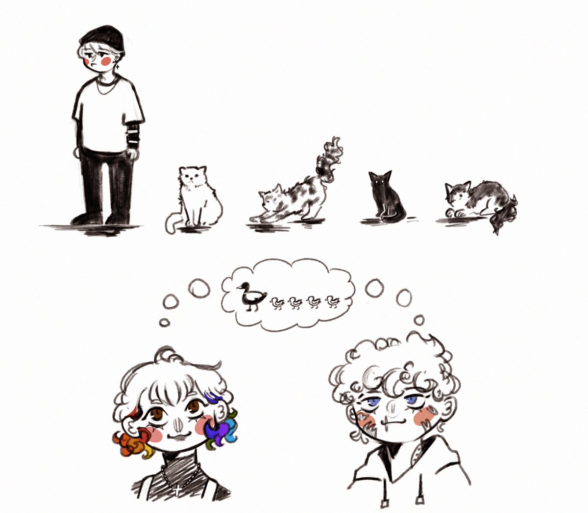 manekkii's tweet image. the cats chose him