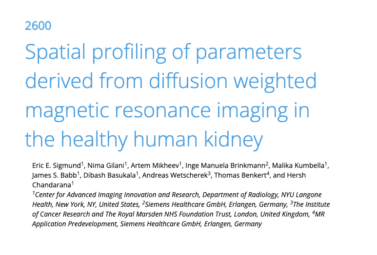 cai2r's tweet photo. Our scientists & colleagues at @SiemensHealth explore #diffusion #MRI metrics of kidney #microstructure, w/ implications for the study of renal function & dysfunction.
#ISMRM2024:
🧭 Exhibition Hall 403
🖥️ 122
🕘 9:15
📝 p. #2600
#kidneyhealth #renalimaging #IVIM
+@esigdiffnyc https://t.co/jOJolzoMtX