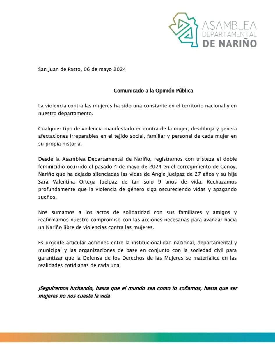 Seguiremos luchando hasta que el mundo sea como lo soñamos, hasta que ser mujeres no nos cueste la vida.
#NiUnaMenos #NiUnaMas