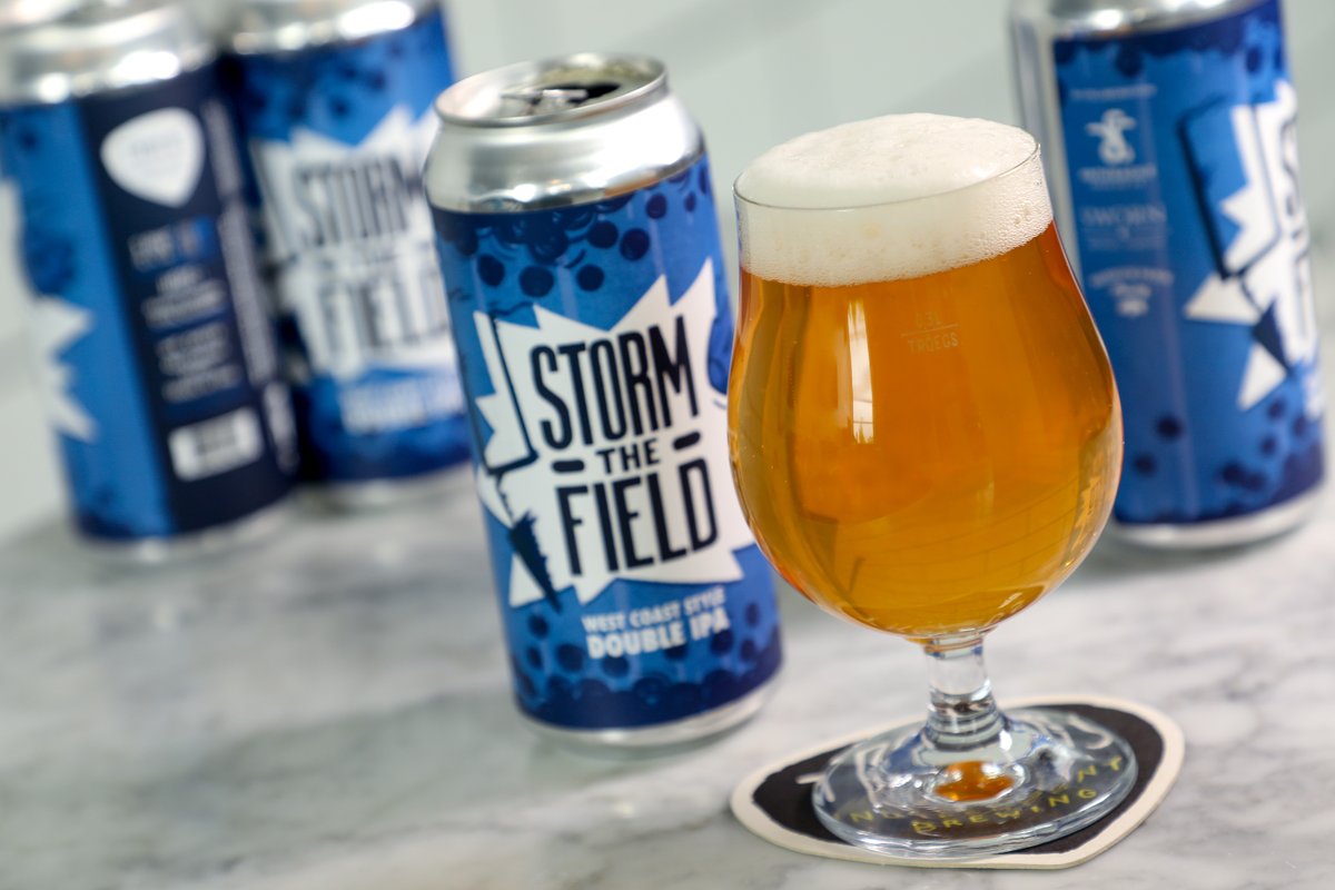 We’re celebrating at the 50-yd line with our latest collab, Storm the Field West Coast-style Double IPA. Crisp but not intensely bitter, we taste nectarine, peach and a touch of pine. Look for the 9.2% ABV #DoubleIPA at hoppyvalleybrewersfest.com and across PA soon! #Troegs #PABeer