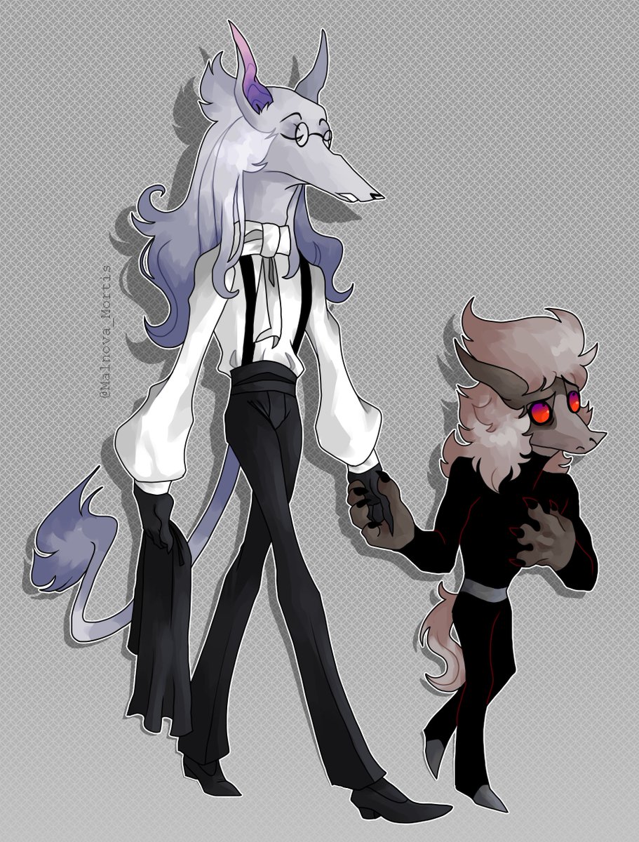 -oc- Aviel and his favorite adopted demon dog.