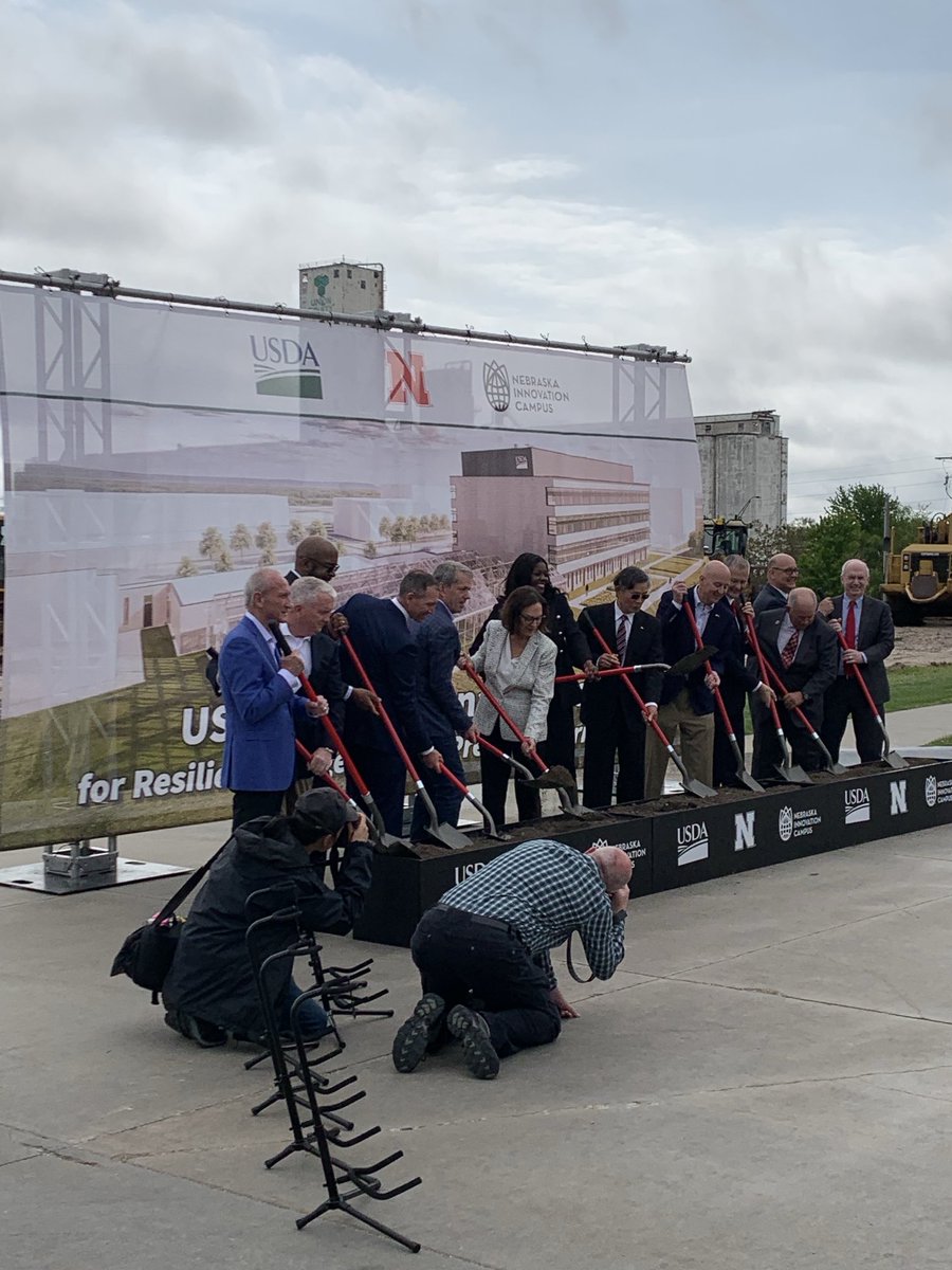 nebr_matt's tweet photo. Groundbreaking today—USDA ARS National Center for Resilient and Regenerative Precision Agriculture in Nebraska! Thanks to ⁦@SenatorFischer⁩, ⁦@SenatorRicketts⁩, ⁦@USRepMikeFlood⁩, ⁦@RepDonBacon⁩, ⁦@TeamPillen⁩, ⁦⁦⁦@USDA_ARS⁩! https://t.co/TRwCUUGnKs