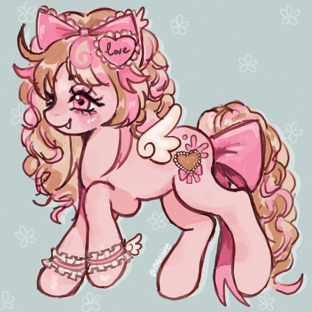 drawing of @tarteaumiau’s oc | couldn’t resist drawing their oc 💗

#mlp #mylittlepony #mlpfanart #mlpoc